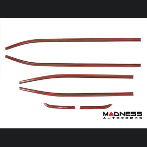 Jeep Renegade Door Trim - Side Window Molding Kit - Carbon Fiber 